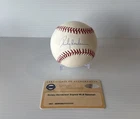 Rickey Henderson Signed Autographed Official American League Baseball Steiner