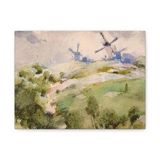 William Henry Holmes, born Cadiz, OH - Windmills - n.d. - Canvas Wall Art