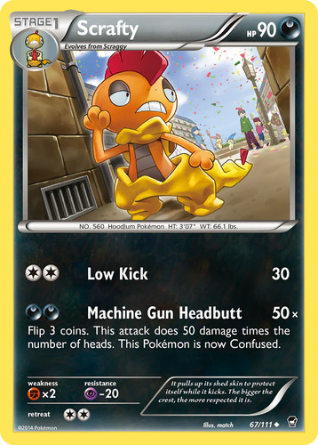 Scrafty (67/111) [XY: Furious Fists] - 第 1/1 張圖片