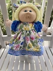 Cabbage Patch Doll HM4 Pacifier Face Lemon Pigtails Blue Eyes KT Factory