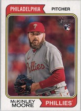 2023 Topps Heritage #524 McKinley Moore RC - BB