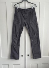 Dovetail Workwear Women  s Britt Utility Cargo Pants Size 8 Gray Double Knee EUC