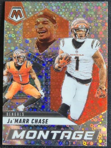 Panini 2025 Mosaic No Huddle Silver Prizm Montage Ja'Marr Chase #9 Bengals