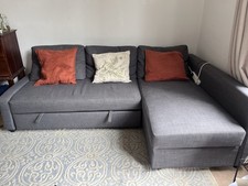 IKEA Friheten Grey L-Shaped Sofa with Chaise & storage 5 Seater 230x204cm