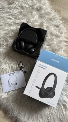 TECKNET V5.2 Bluetooth Headset mit Mikrofon, Wireless Headset mit Noise