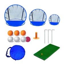 Golf Chipping Net for Backyard, Pop Up Chipping Practice Net with Balls Hitti...