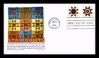 US COVER STAR QUILTS FIRST DAY ISSUE COMBO PANDA CACHET