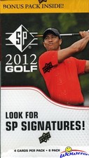2012 Upper Deck SP GOLF Factory Sealed Blaster Box-Look for Tiger Woods AUTO !