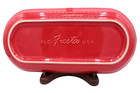 Vintage Fiesta HLC USA 12" Red Orange Bread Utility Serving Tray EUC — photo 3