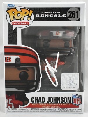 Chad Johnson Autographed Cincinnati Bengals Funko Pop #261 - Beckett Holo