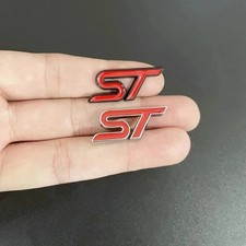 3D Metal Car Logo ST Steering Wheel Badge for Ford Focus 2 3 K2 MK3 MK7 Kuga Pum