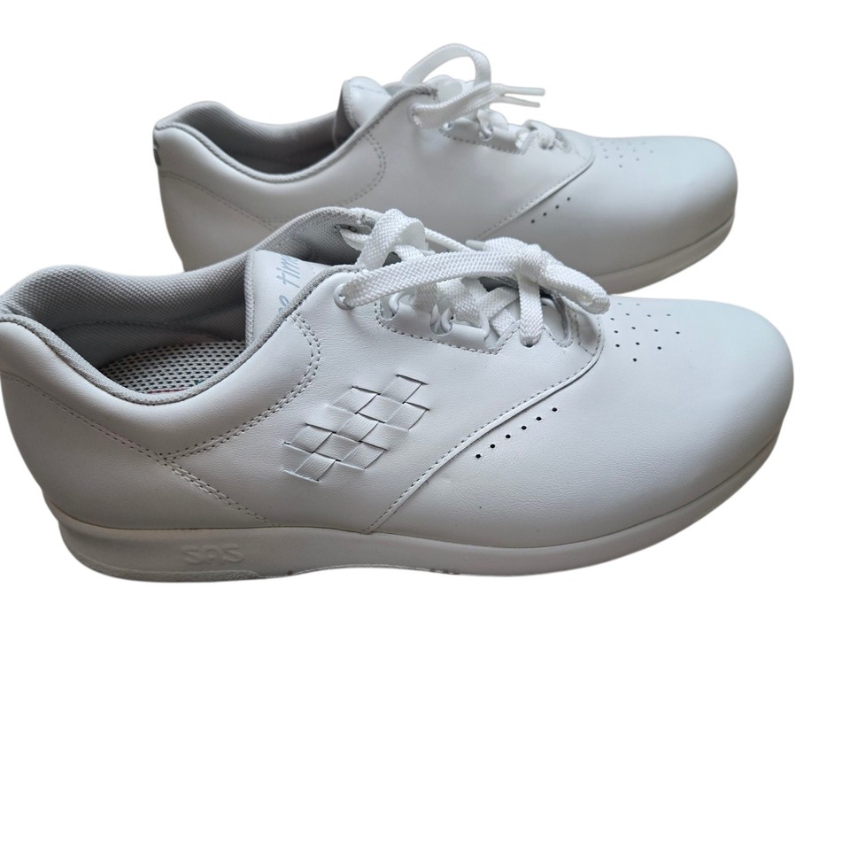Scarpe Da Passeggio Donna SAS Free Time 7.5 Strette - Colore Bone, Pelle, Approvate Medicare