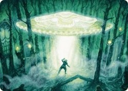 Unidentified Hovership Art Card 2/54 - Duskmourn: House of Horror