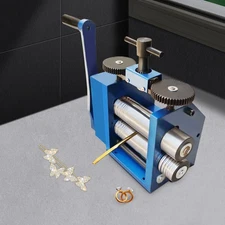 Manual Combination Rolling Mill Machine, 75mm Jeweller Roller Jewelry Press Tool