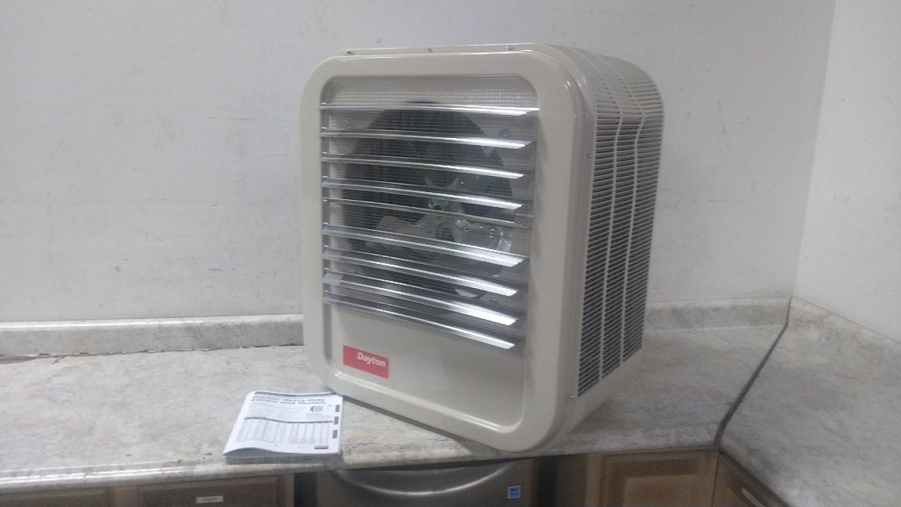 Dayton 804T13 480VAC 136,400 BtuH 3 Phase Electric Wall & Ceiling Unit Heater