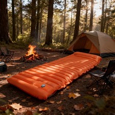 Extra Thick 4 Inch Camping Sleeping Pad Outdoor Camping Self-Inflating Mats