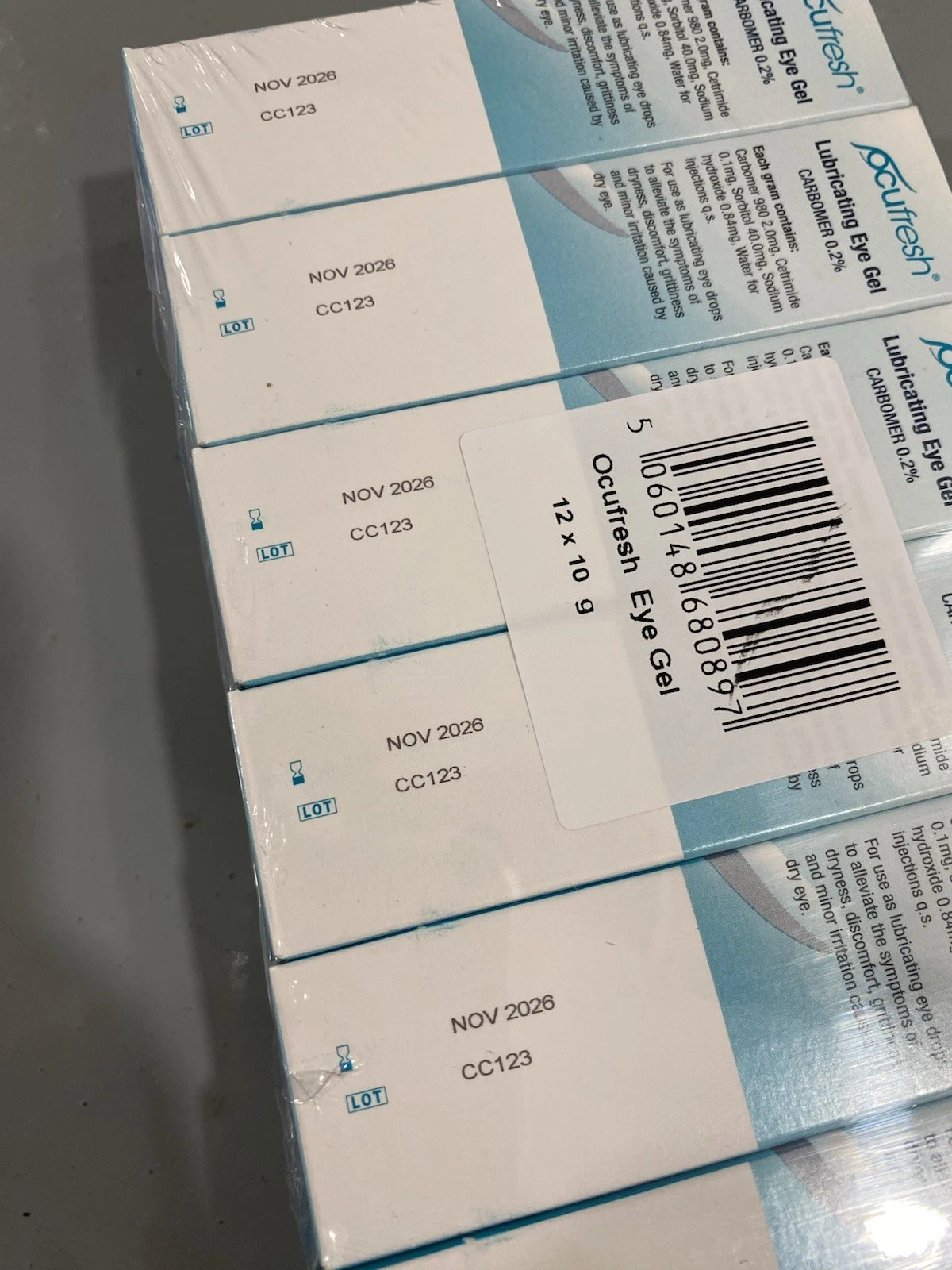 12x OCUFRESH Lubricating Eye Gel Carbomer 0.2% 10g Brand New 6