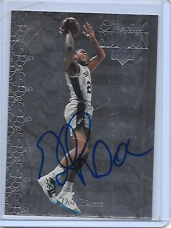 DOC RIVERS HOF Basketball Card IP auto NBA San Antonio Spurs 1995-96 UD Spec Edi