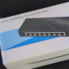 8-Port 10/100 Fast Ethernet Switch Unmanaged Desktop Layer 2 RJ-45 Wired