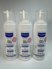 3x- Mustela Shampooing Mousse Foam Shampoo Newborn Cradle Cap 5.07 Oz Ex 12/27