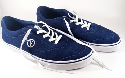 Mens Vans Sport Vulc Suede Shoes Navy/White Size 11.5 Excellent Condition