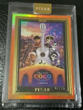 2025 Topps Chrome Pixar Gold, Coco , Wall Art, Orange /25 WA-19   🍀