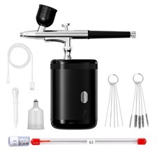 Portable Air Compressor Kit Airbrush Paint Spray Gun Nail Art Tattoo Airbrush US