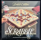 Vintage Scrabble Deluxe Edition Board Game Milton Bradley 1989 100% Complete