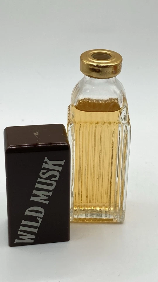 Cartera Coty Wild Musk Colonia Splash 0,375 oz tamaño vintage RARA Foto 2 de 3
