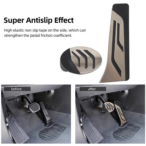 Accelerator Brake Pedal Cover Easy Installation Rubber Anti Slip Gas Brake Pedal - Picture 12 of 12
