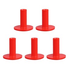 5 Pcs 2.56" Rubber Golf Tees Tall Practice Training Driving Range Red