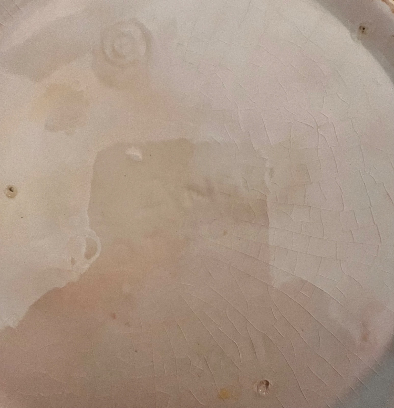 VTG LOS ANGELES POTTERIES “COOKIES ALL OVER” w/Walnut Lid Cookie Jar