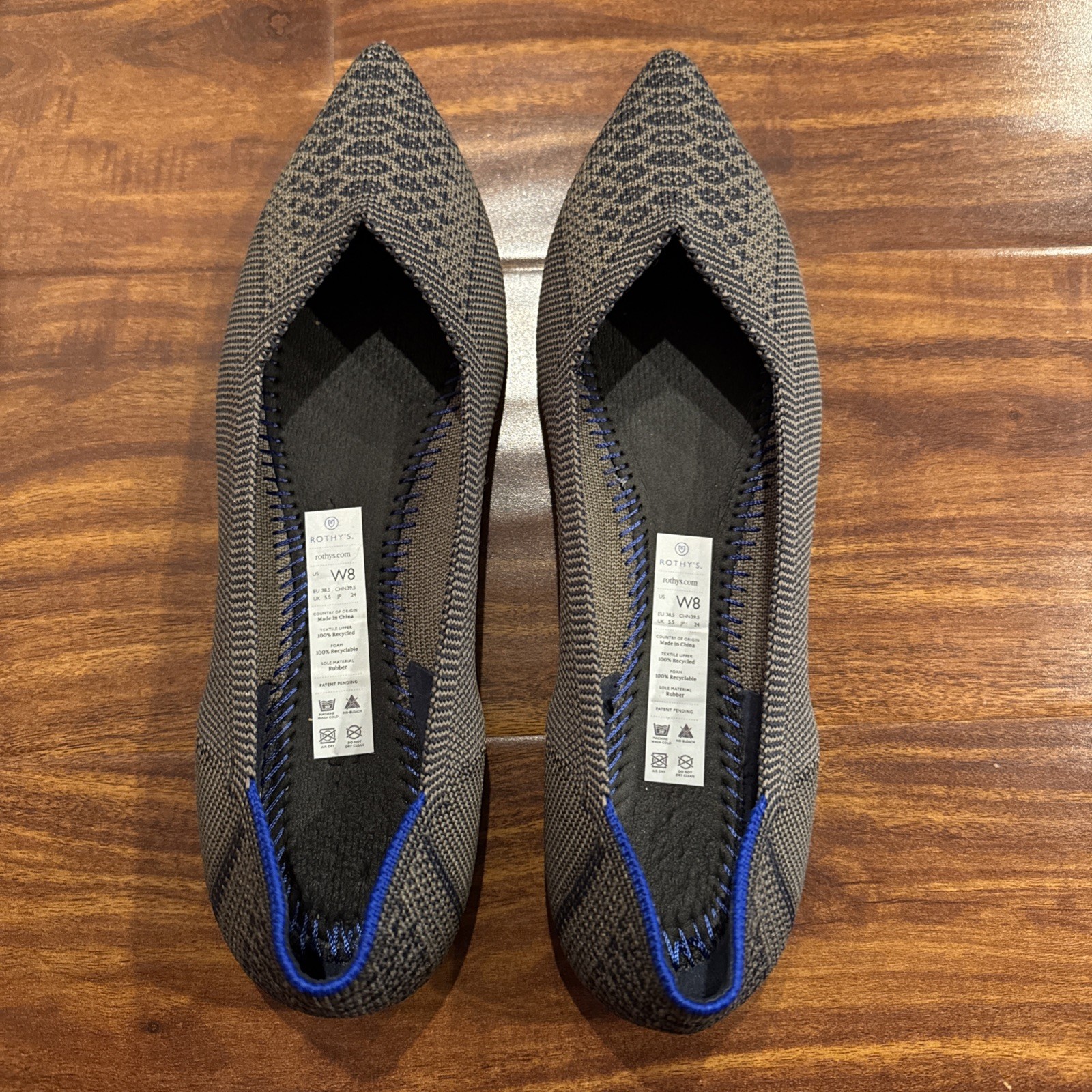 ROTHY’S Retired Python Knit The Point Toe Flats B… - image 7