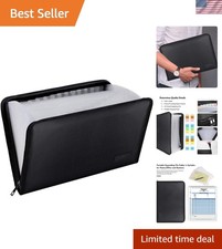 Expanding File Folder,Fireproof 25 Pockets Document Organizer Bag Accordion...