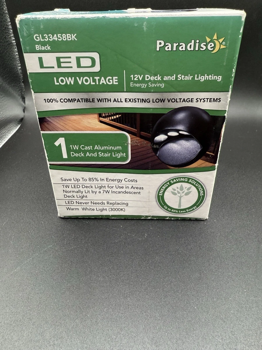 Paradise Low-Voltage 7W LED Junior Outdoor Spot Light – Black, GL33007BK (Pack Of 1)