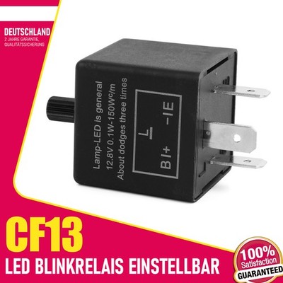 LED Blinker Relais Blinkerrelais Flasher einstellbar CF13 Für Hyundai Matrix