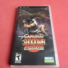 Samurai Shodown Anthology PSP CIB Complete in Box Tested Manual SNK Fighting