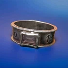 925 Sterling Silver Amethyst Band Ring – Paradiso – Vintage