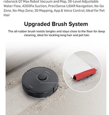 Roborock S7 Robot Vacuum Cleaner And Mop Combination Self Docking NEW BLACK