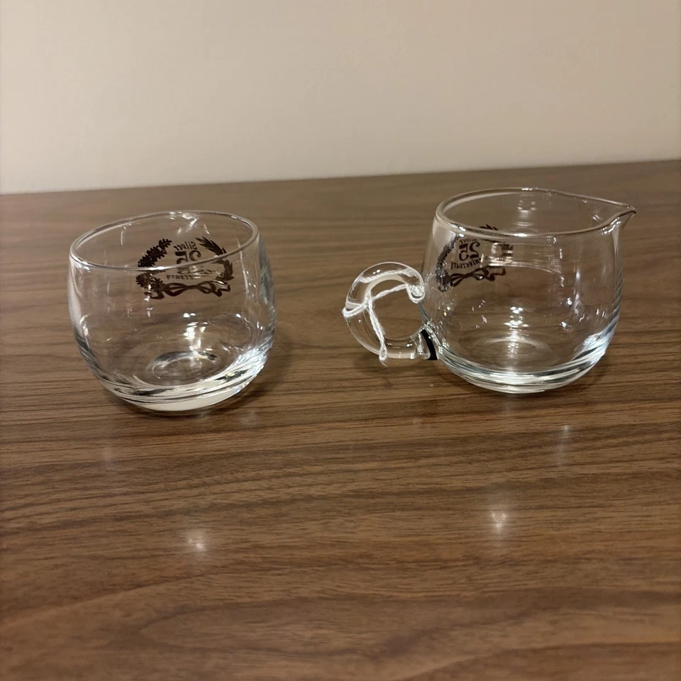 West Virginia Weston Glass 25th Anniversary Cream and Sugar Set - Image 4 of 4
