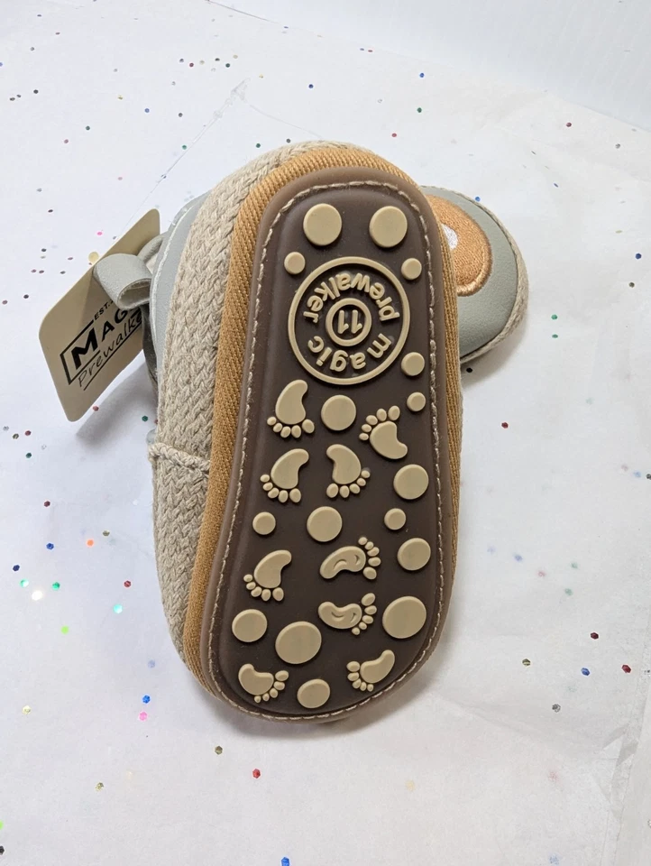 zapatos bebé 9-12 meses osos, incluye bonita bolsa para regalo y guárdalos en el armario Foto 3 de 3