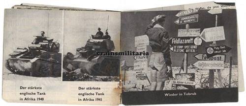 Orig. UK Flugblatt für DAK Soldaten Afrika Rommel El Alamein Tobruk Malta 1942 - Bild 6 von 7