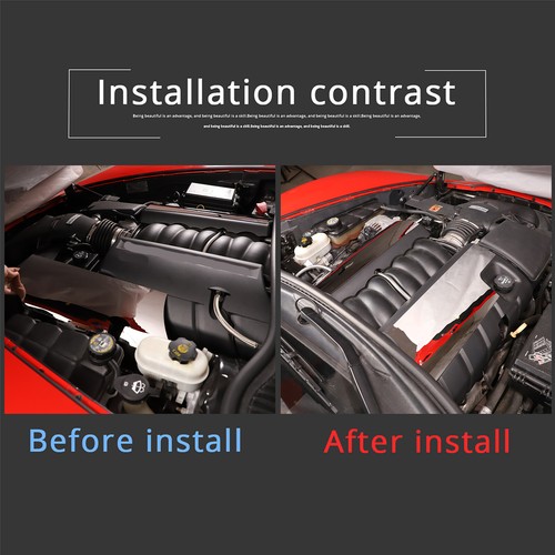 Stainless Car Engine Side Trim Engine Protection Cover For Corvette C6 2005-2013 - Picture 3 of 21