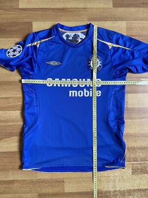 CHELSEA 2005 2006 HOME FOOTBALL SHIRT SOCCER JERSEY UMBRO sz S