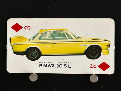 BMW 3.0 CSL Super Car Playing Card Vintage Japanese