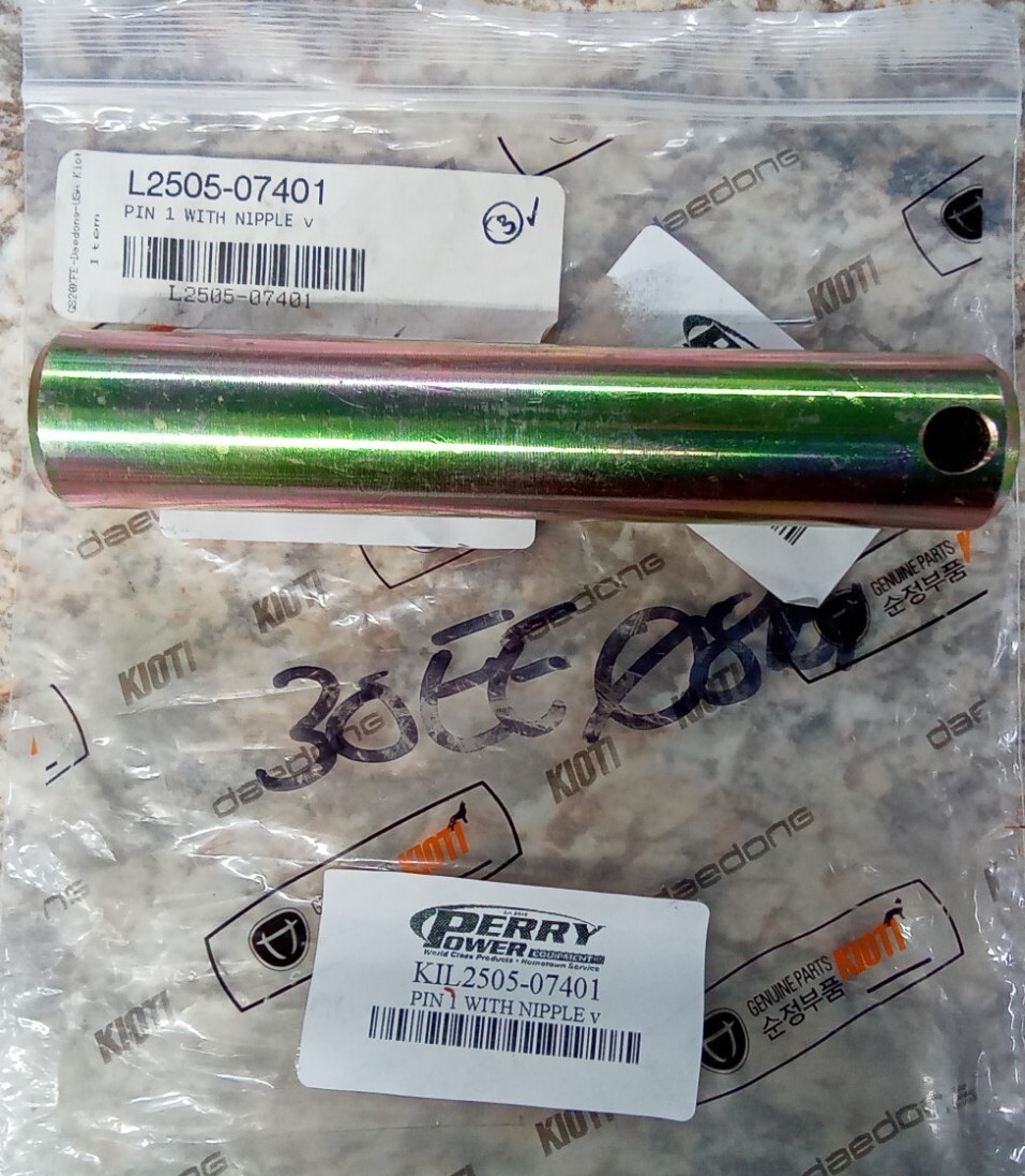 New Genuine OEM KIOTI L2505-07401 Loader Boom Cylinder Pin for
