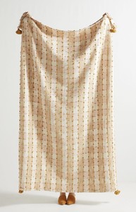 Anthropologie + Coren Faux Fur Throw Blanket