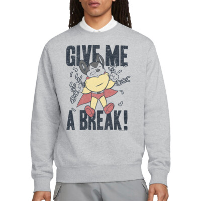 Mighty Mouse Give Me A Break Sweatshirt, Athletic Heather