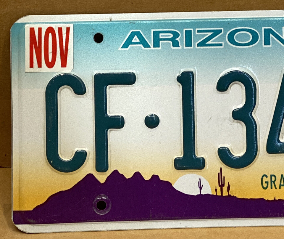 RARE ARIZONA COMMERCIAL TRUCK LICENSE PLATE-VINTAGE CF•13401 | eBay