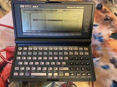 HP Hewlett Packard 200LX Palmtop PC 2mb RAM Case for sale HP Hewlett Packard 200LX Palmtop PC 2mb RAM Case for sale